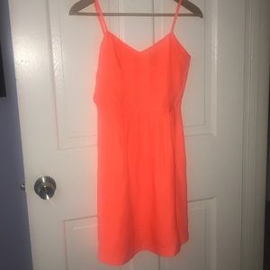 J. Crew bright orange dress
